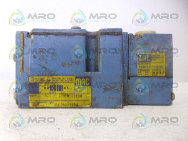 MAC 621-A511-PM-111DA VALVE (AS PICTURED) UNMP