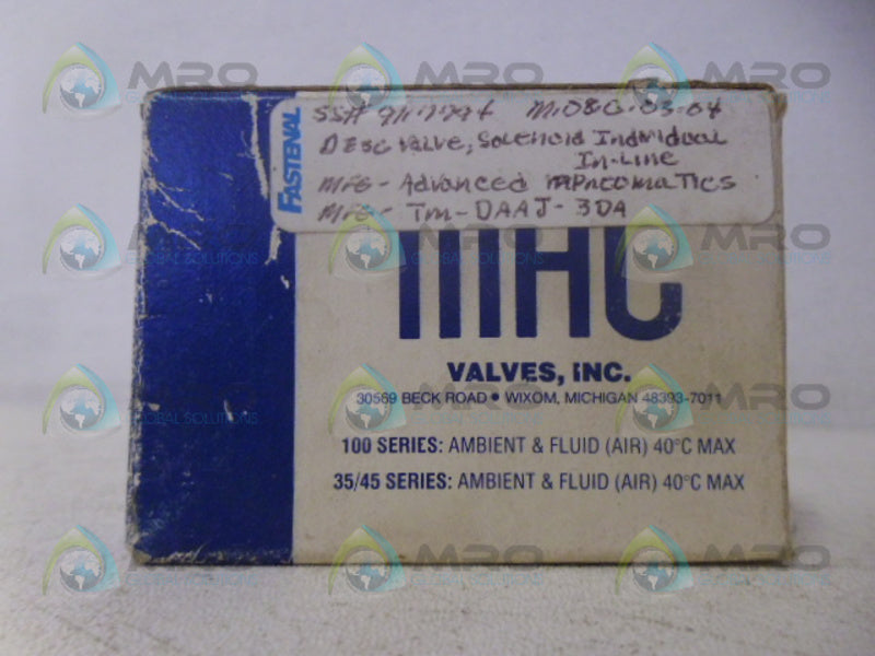 MAC TM-DAAJ-3DA VALVE NSMP