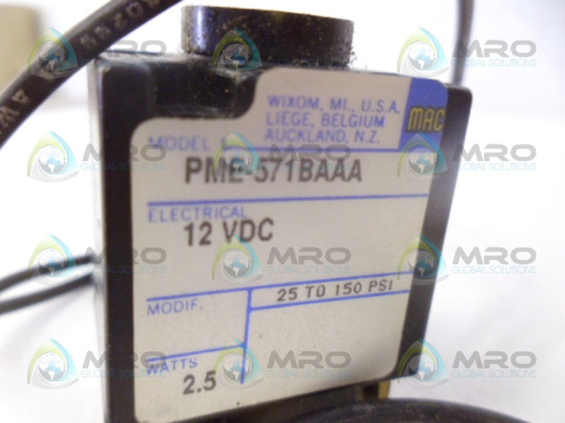MAC PME-571BAAA VALVE UNMP
