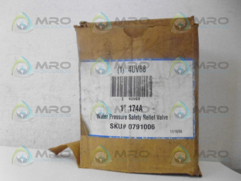 WATTS 4UV68 SAFETY RELIEF VALVE NSMP