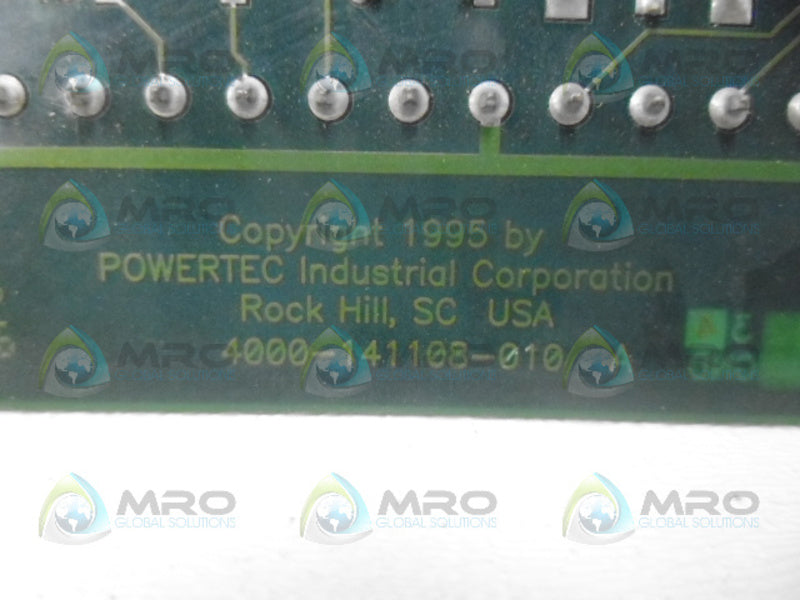 POWERTEC 4000-141108-010 CONTROL CARD NSNP