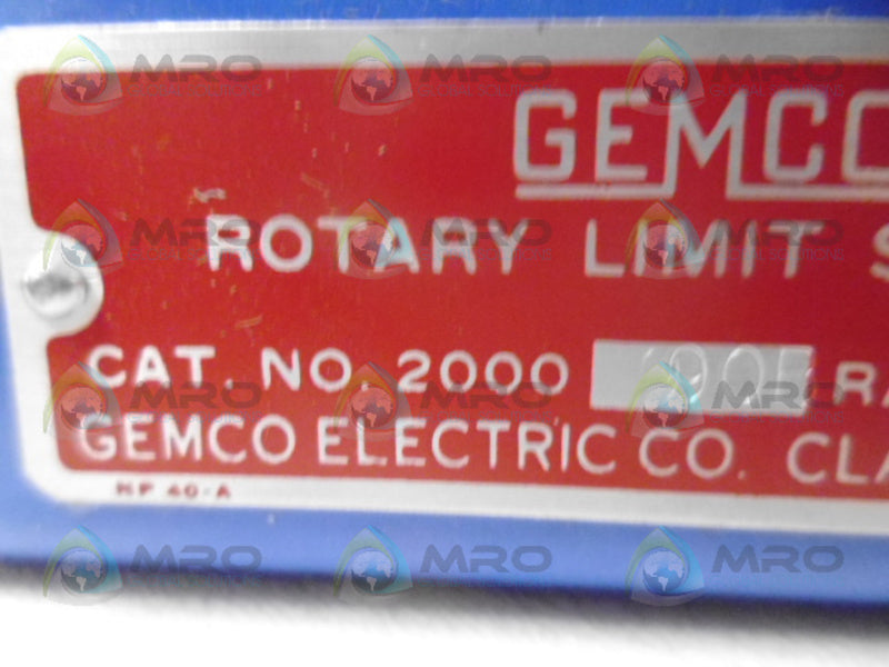 GEMCO 200090B ROTARY LIMIT SWITCH NSNP