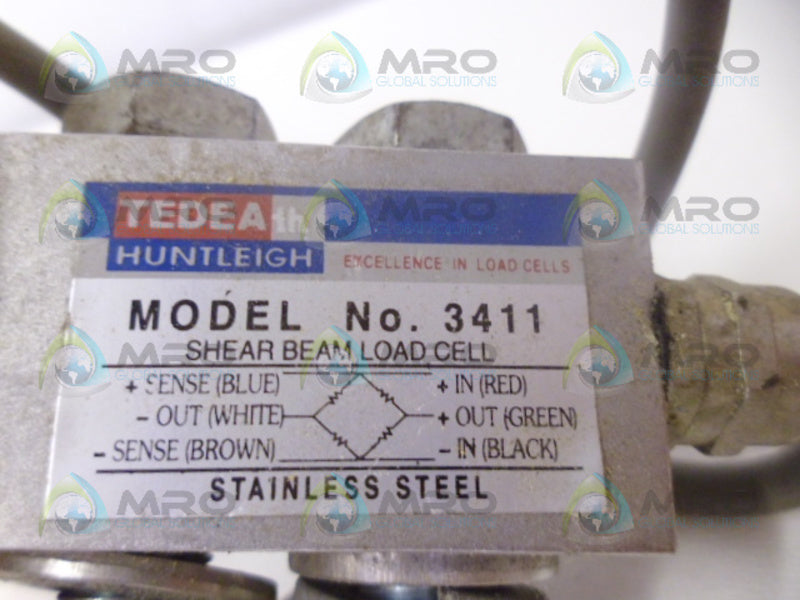 TEDEA 3411 SHEAR BEAM LOAD CELL (AS PICTURED) UNMP
