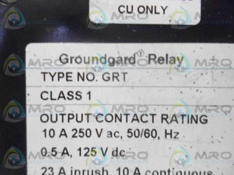 CUTLER HAMMER GRT GROUNDGARD RELAY UNMP