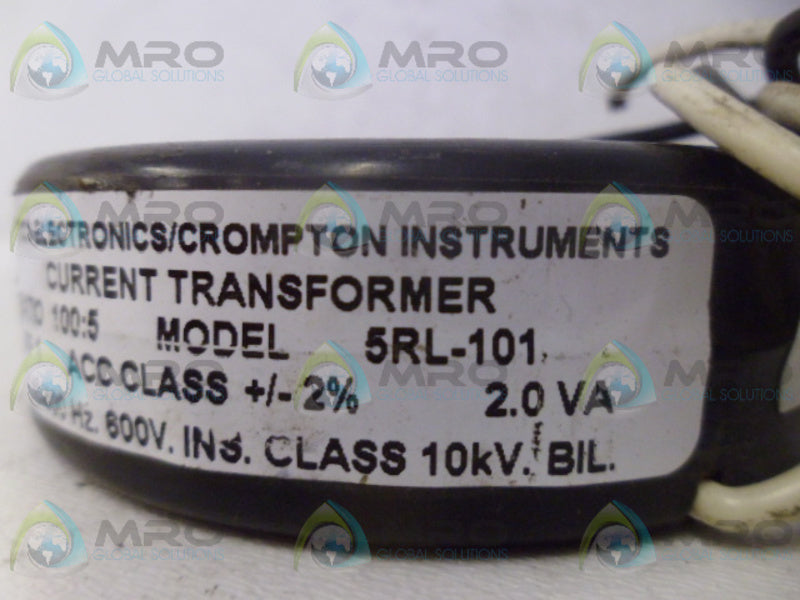 CROMPTON 5RL-101 CURRENT TRANSFORMER  UNMP