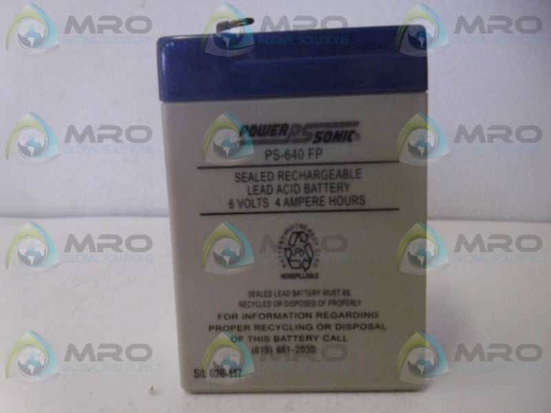 POWER SONIC PS-640FP REPLACEMENT BATTERY NSNP