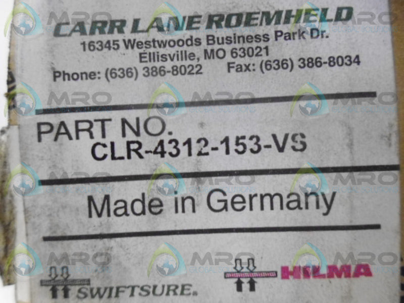 CARRLANE CLR-4312-153-VS THREADED WORK SUPPORT NSMP