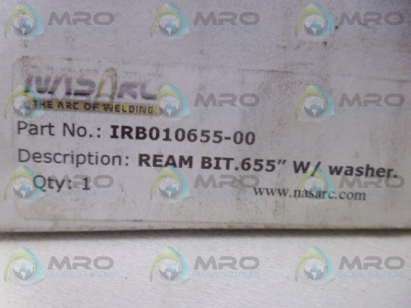 NASARC IRB010655-00 REAM BIT W/ WASHER NSMP