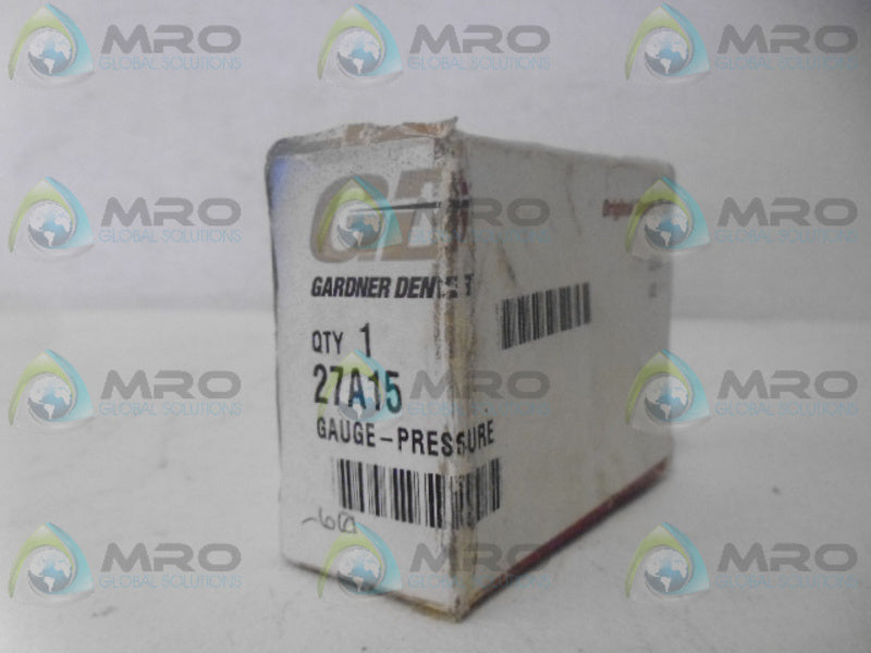GARDNER DENVER 27A15 GUAGE 60PSI NSMP