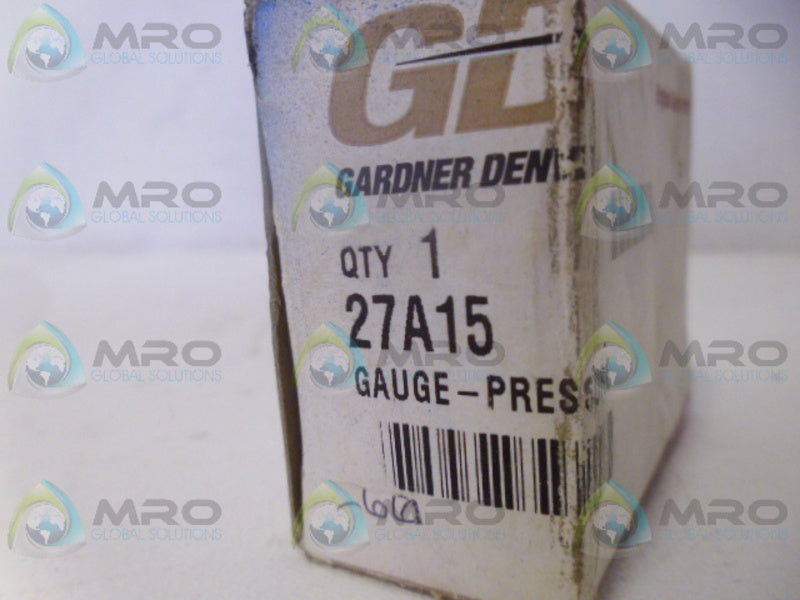 GARDNER DENVER 27A15 GUAGE 60PSI NSMP