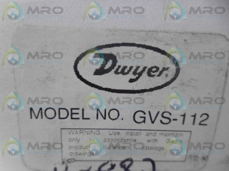DWYER GVS-112 GLOBE VALVE SWITCH NSMP