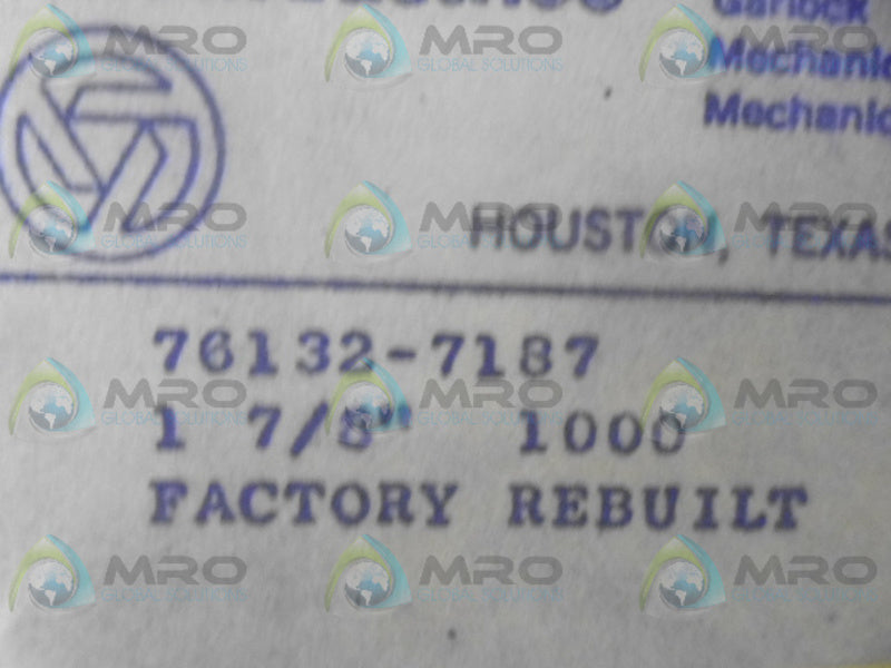 GARLOCK 76132-7187 REBUILD KIT NSMP