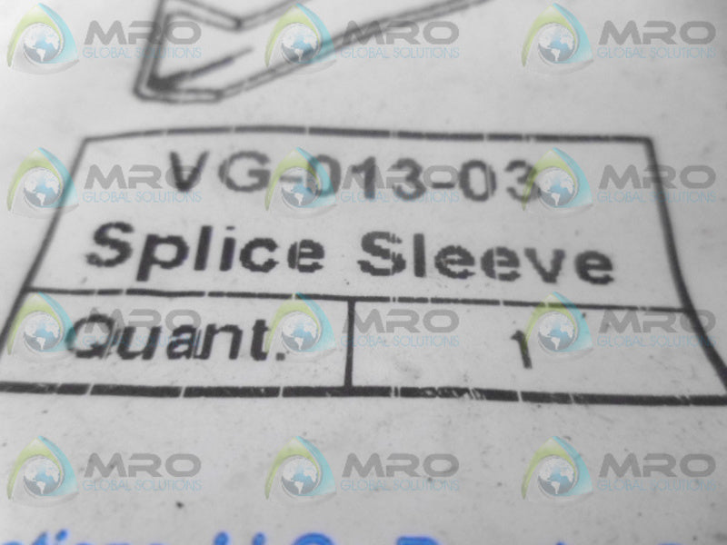 VALUGUIDE VG-013-03 SPLICE SLEEVE NSMP