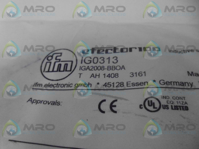 IFM EFECTOR IG0313 INDUCTIVE PROXIMITY SENSOR NSMP