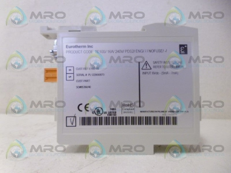 EUROTHERM TE10S16A/240/PDS2/ENG///NOFUSE/-/ SOLID STATE RELAY NSMP