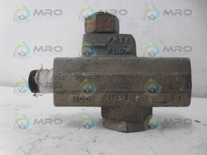 PARKER S37G FLOW CONTROL VALVE (AS PICTURED) UNMP