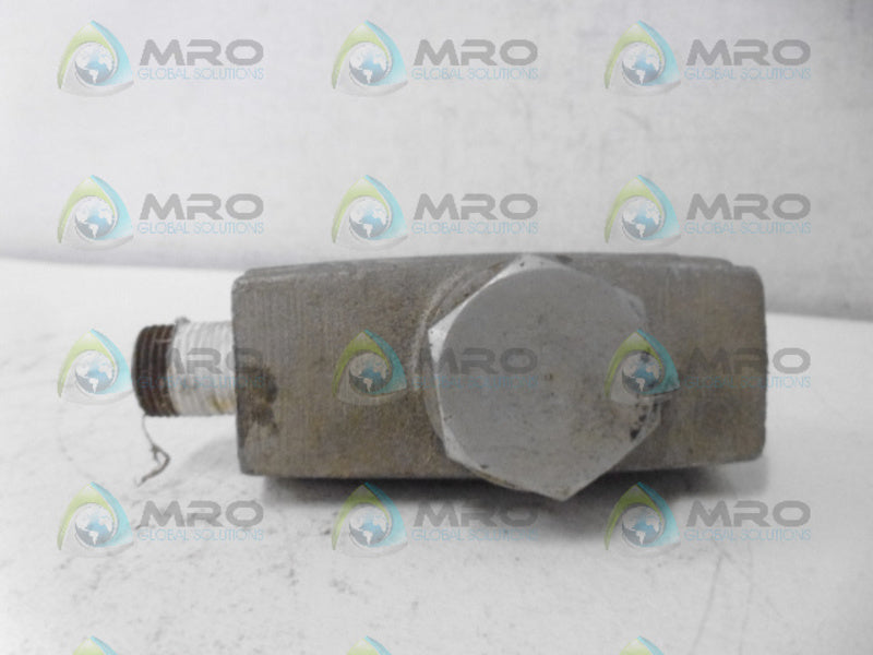 PARKER S37G FLOW CONTROL VALVE (AS PICTURED) UNMP