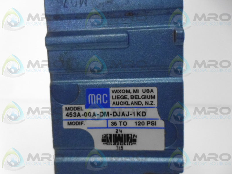 MAC 453A-00A-DM-DJAJ-1K0 PNEUMATIC SOLENOID VALVE  NSMP