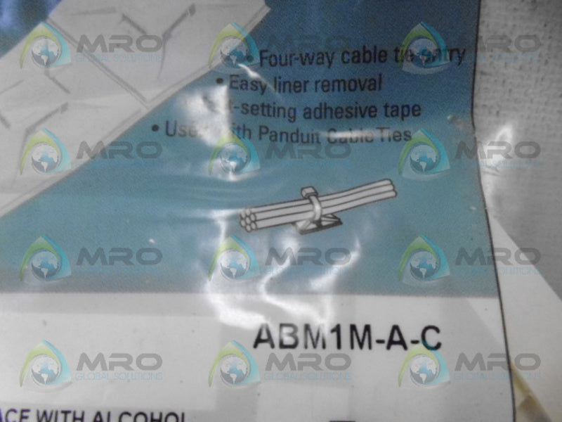 PANDUIT ABM1M-A-C CABLE TIE MOUNT (PK OF 100)*NEW IN FACTORY BAG*