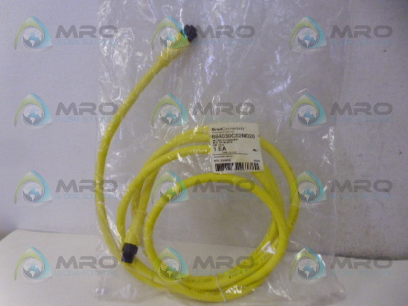 BRAD CONNECTIVITY 884030C02M020 MICROCHANGE CORDSET *NEW IN FACTORY BAG*