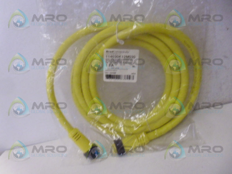 BRAD CONNECTIVITY 114030K12M030 MINI CHANGE FLEX CABLE *NEW IN FACTORY BAG*