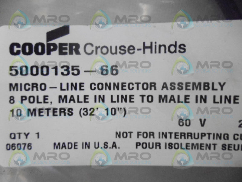 COPPER CROUSE-HINDS 5000135-66 CONNECTOR ASSEMBLY *NEW IN FACTORY BAG*