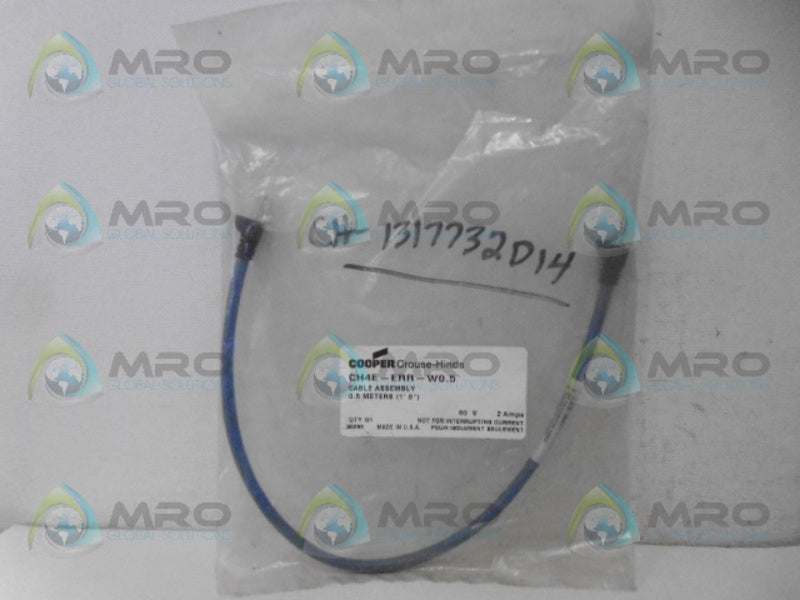 COPPER CROUSE-HINDS CH4E-ERR-W0.5 CABLE ASSEMBLY *NEW IN FACTORY BAG*