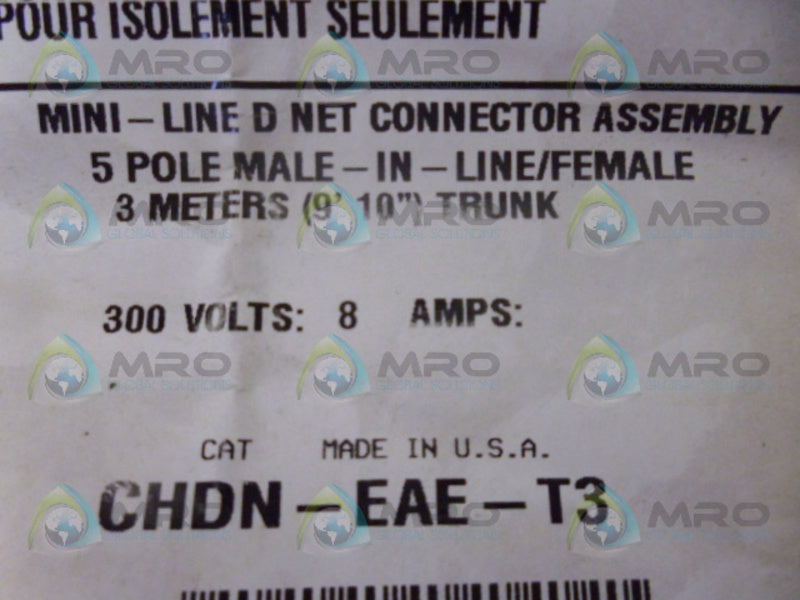 COPPER CROUSE-HINDS CHDN-EAE-T3 CONNECTOR ASSEMBLY *NEW IN FACTORY BAG*