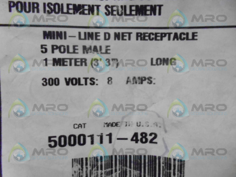 COPPER CROUSE-HINDS 5000111-482 D NET RECEPTACLE *NEW IN FACTORY BAG*