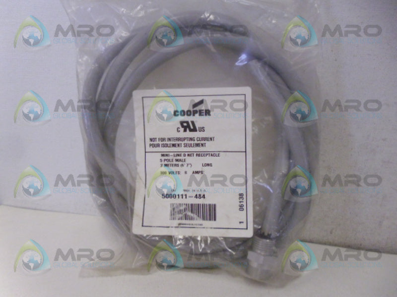 COPPER CROUSE-HINDS 5000111-484 D NET RECEPTACLE *NEW IN FACTORY BAG*