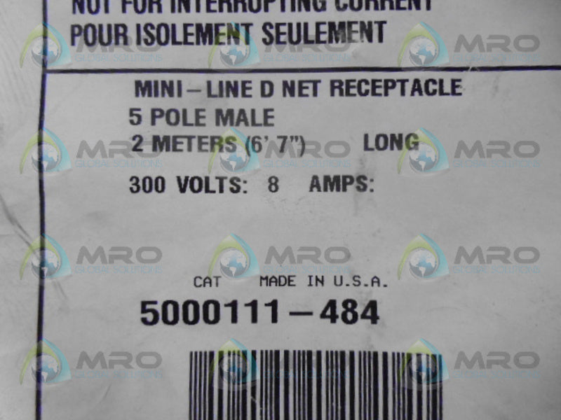 COPPER CROUSE-HINDS 5000111-484 D NET RECEPTACLE *NEW IN FACTORY BAG*