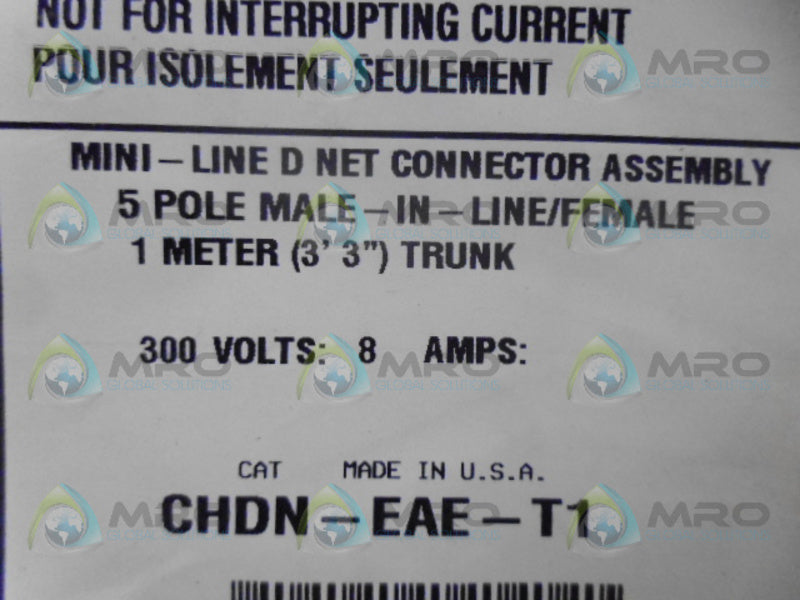 COPPER CROUSE-HINDS CHDN-EAE-T1 CONNECTOR ASSEMBLY *NEW IN FACTORY BAG*
