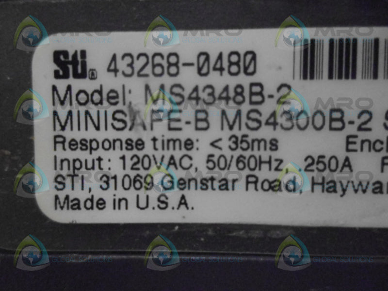STI 43268-0480 MS4348B-2 LIGHT CURTAIN CONTROLLER  UNMP