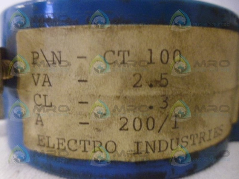 ELECTRO CT 100 TRANSFORMER *USED*