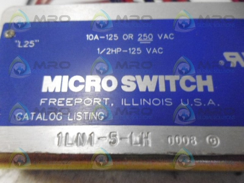 MICROSWITCH 1LN1-5-LH LIMIT SWITCH *USED*