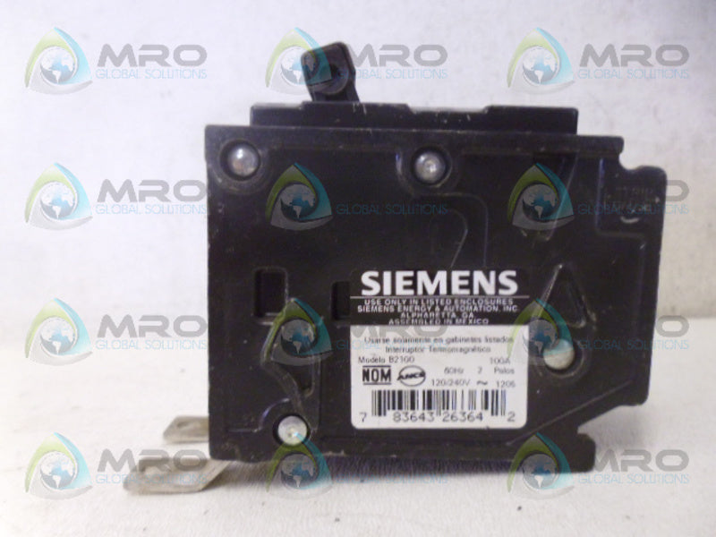 SIEMENS BL2100 CIRCUIT BREAKER *USED*