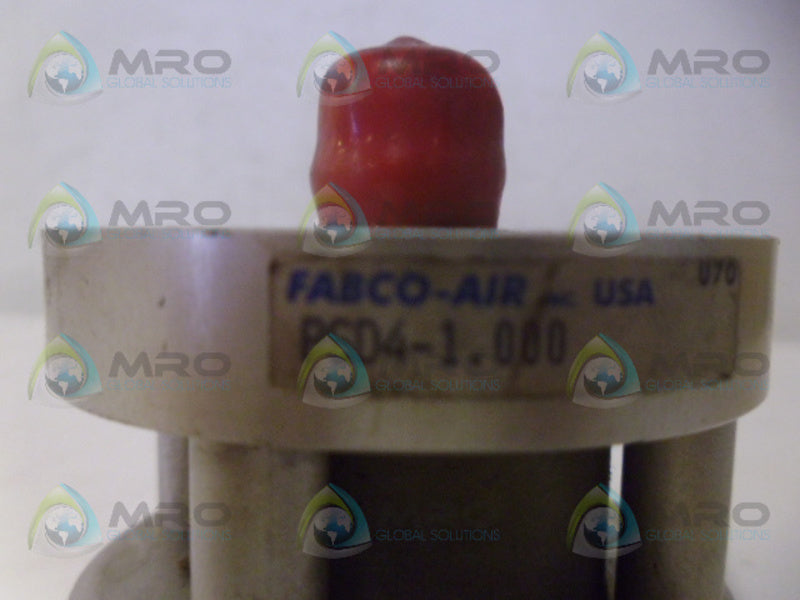 FABCO-AIR PSD4-1.000 PNEUMATIC CYLINDER *USED*