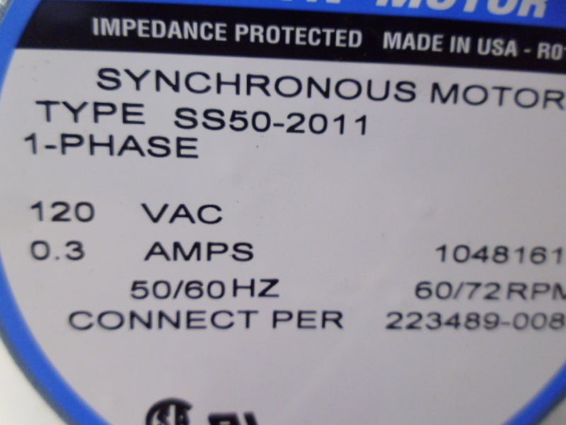 SUPERIOR ELECTRIC SS50-2011 SYNCHRONOUS MOTOR NSMP