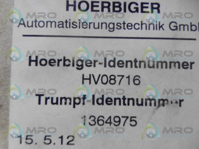HOERBIGER HV08716 DIRECTIONAL VALVE *NEW IN BOX*