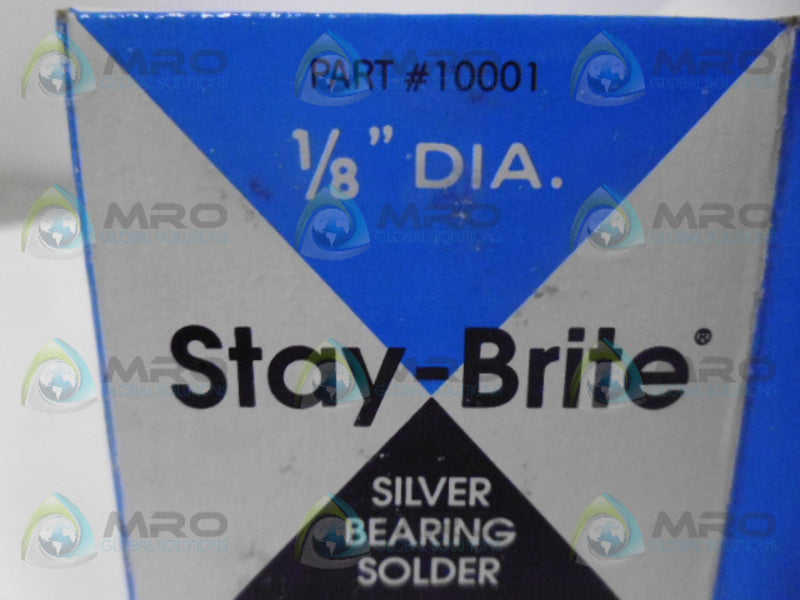 STAYBRITE 10001 SILVER BEARING SOLDER *NEW IN BOX*