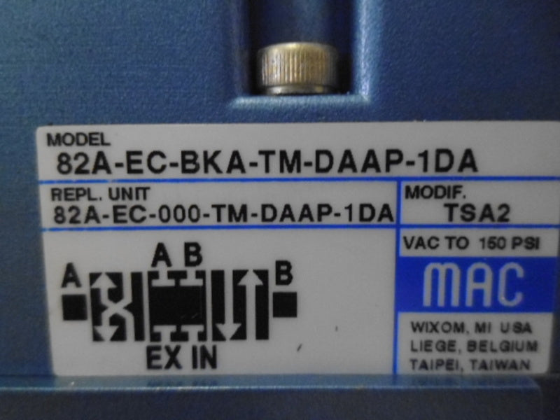 MAC 82A-EC-BKA-TM-DAAP-1DA SOLENOID VALVE  NSMP