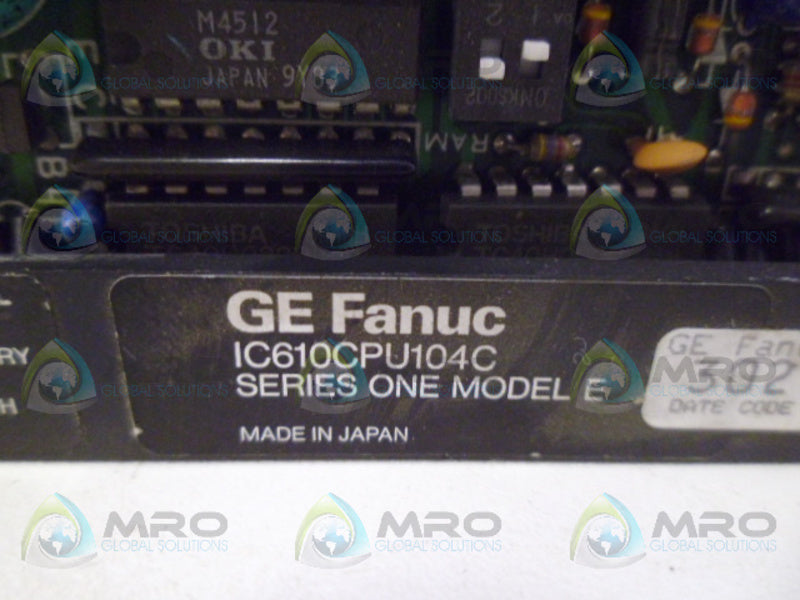 GE FANUC IC610CPU104C CPU MODULE *USED*