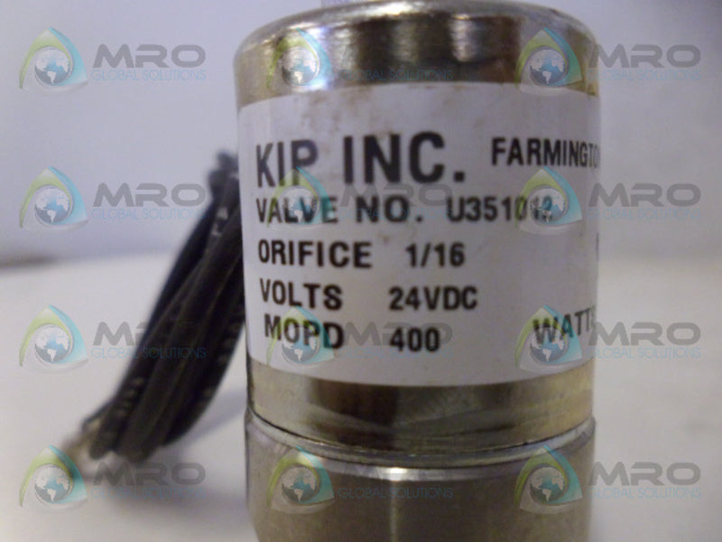 KIP INC U351012 CONTROL VALVE NSNP
