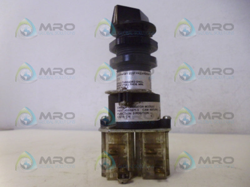 CROUSE-HINDS EMPS089 3 POSITION OPERATOR SWITCH MODULE NSNP
