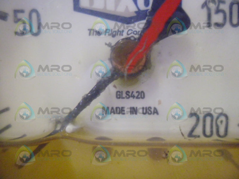 DIXON GLS420 GUAGE 200PSI (AS PICTURED) UNMP