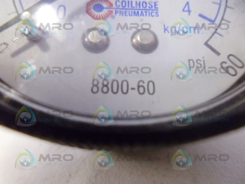 COILHOSE 8800-60 PRESSURE GUAGE  60PSI NSNP