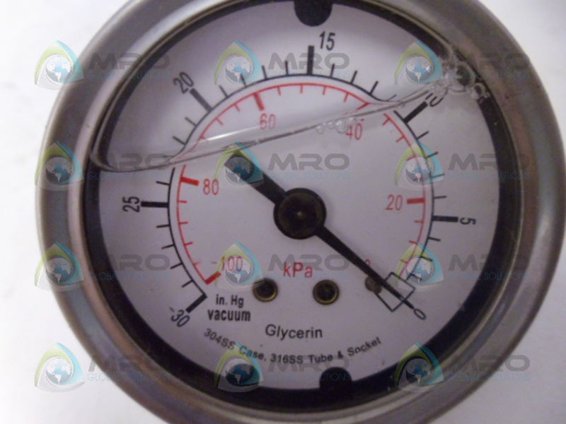 WIKA 316SS PRESSURE GUAGE (AS PICTURED) NSNP