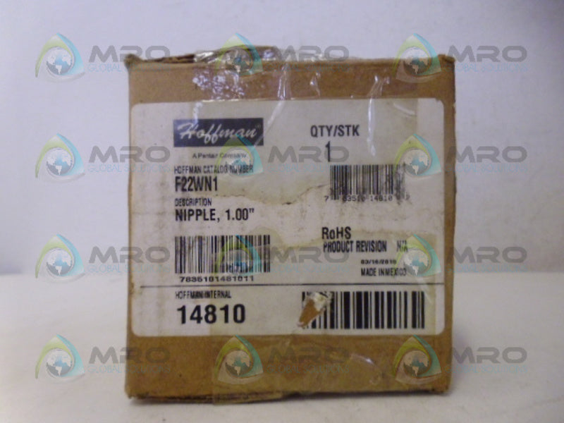 HOFFMAN F22WN1 NIPPLE 1" NSMP