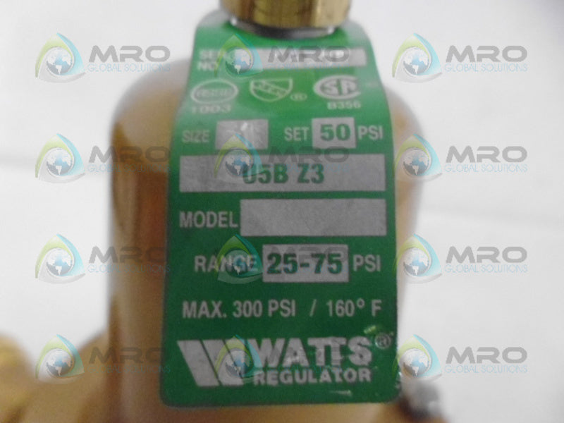 WATTS 1KBYF PRESSURE REDUCING VALVE NSNP