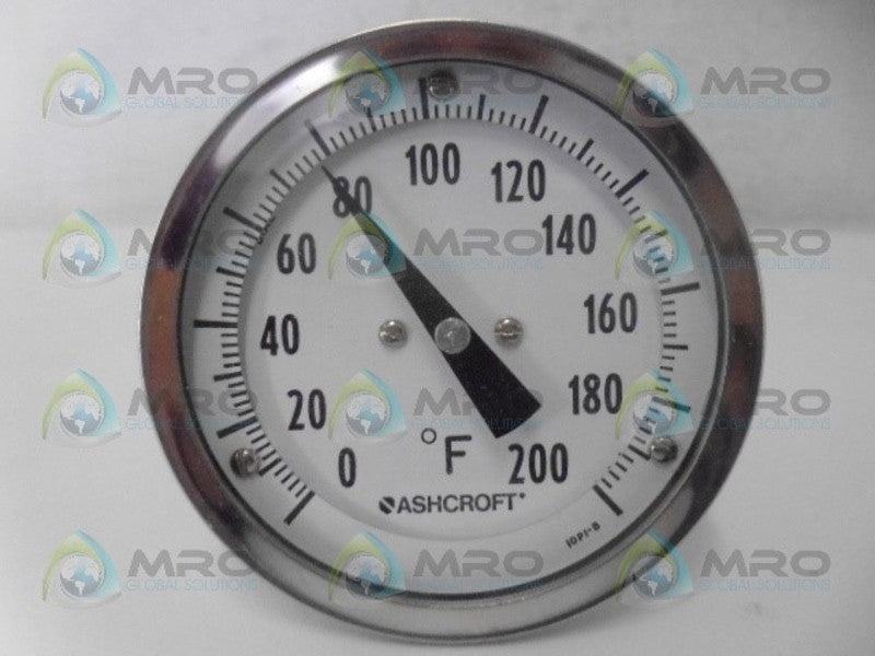 ASHCROFT 30EI60E0400/200F THERMOMETER 3'' NSMP